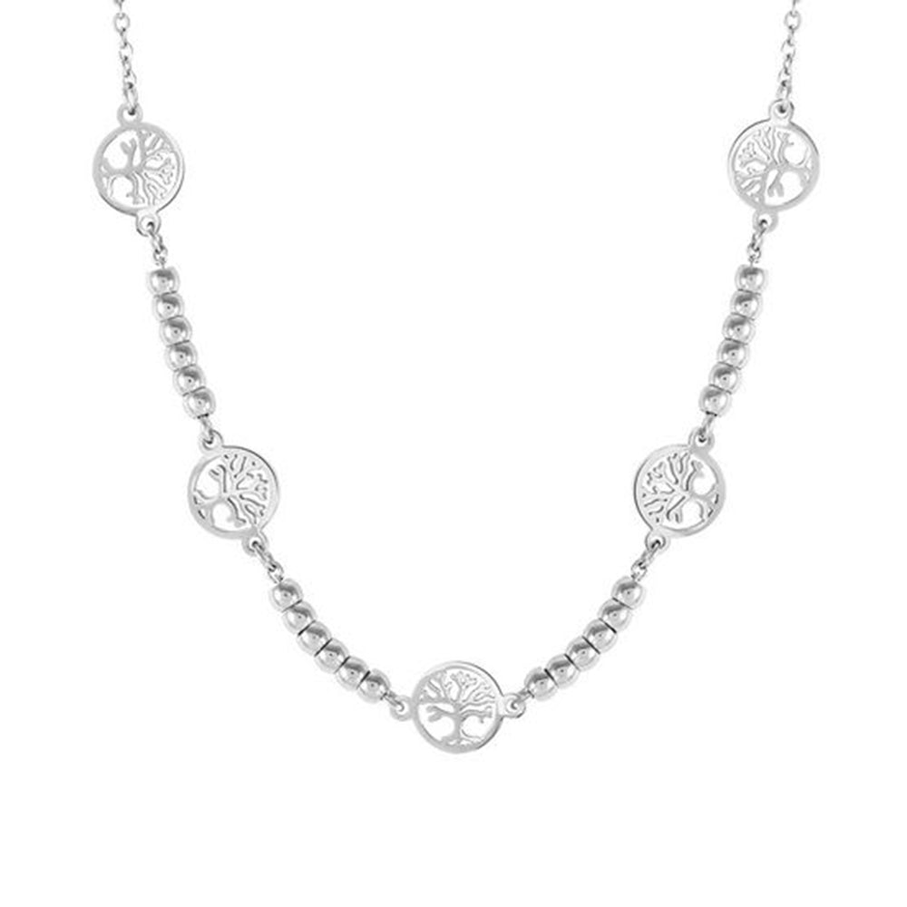 Collana Donna in Acciaio Albero Della Vita Motifs Nomination
