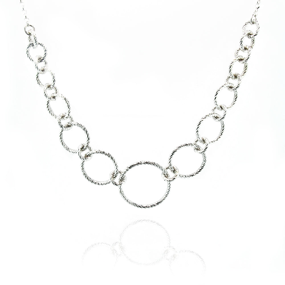 Collana Donna in Argento Diamantato Fraboso