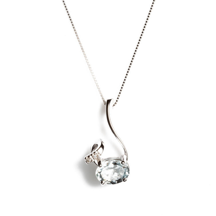 Collana Fantasia con Pietra Acquamarina CLNM00114 - Davite & Delucchi