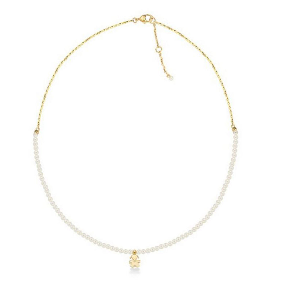 Collana Le Perle con Bimba in Oro Giallo Le Bebè