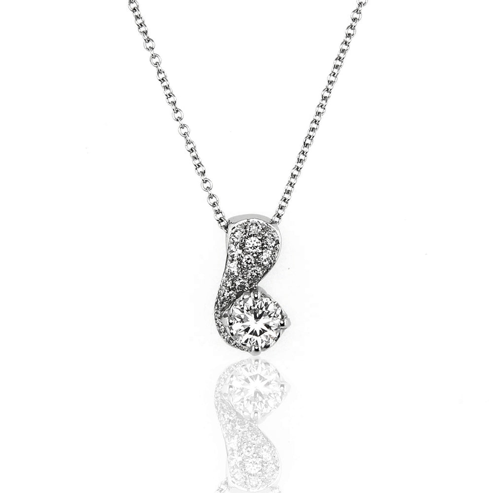 Collana Oro Bianco con Diamanti Anniversary Recarlo