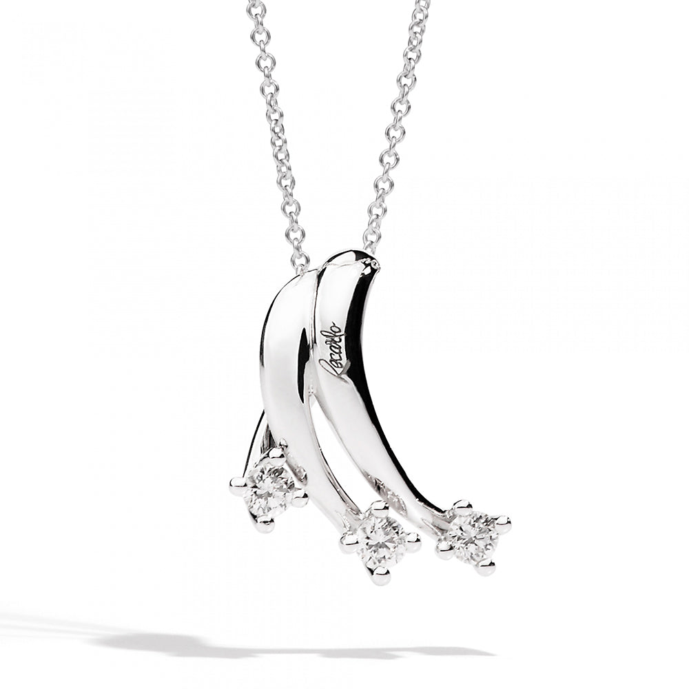 Collana Oro Bianco con Diamanti Eternity Recarlo