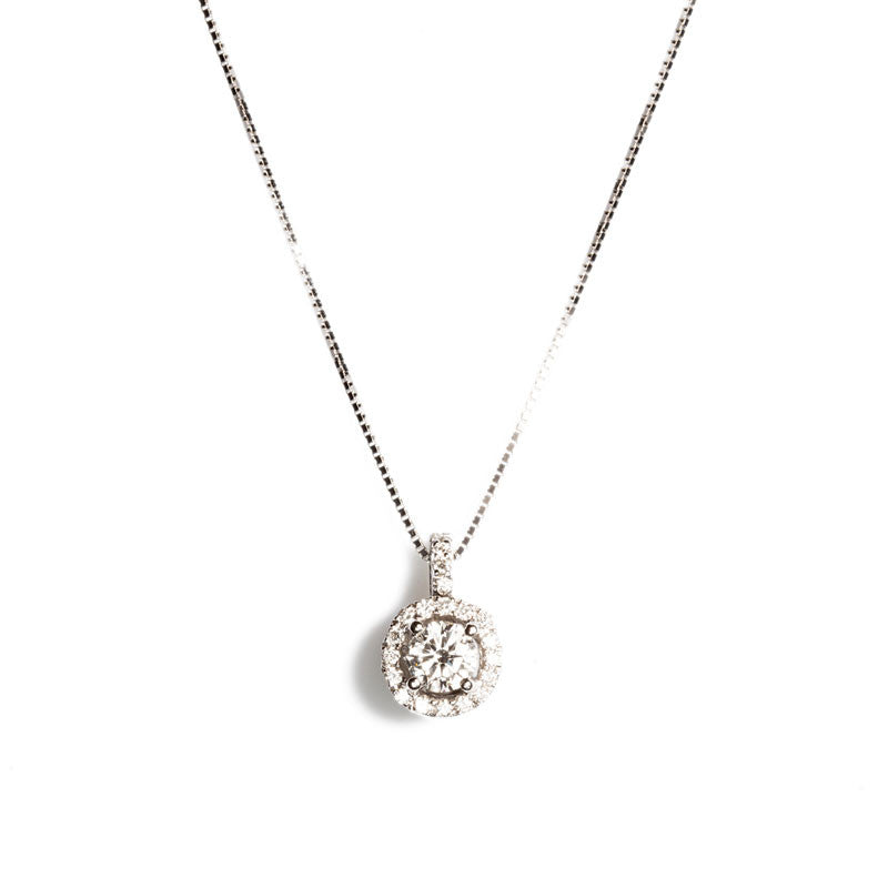 Collana Oro Bianco con Diamanti ZR620/030 - Recarlo