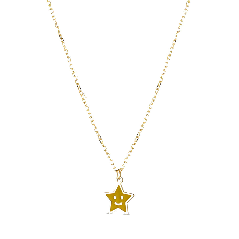 Collana Prime Gioie Fortuna Stella Oro Giallo Le Bebè