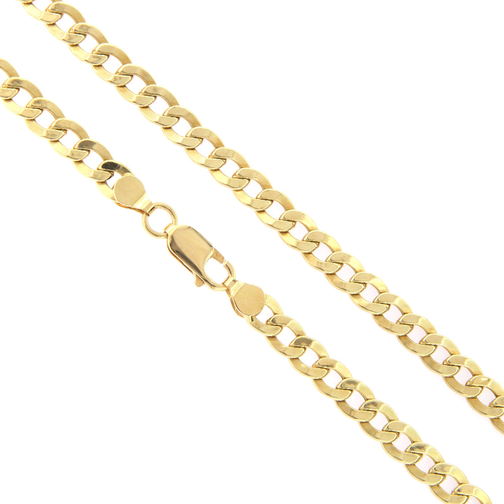 Collana Unisex Grumette in Oro Giallo Maglia Vuota