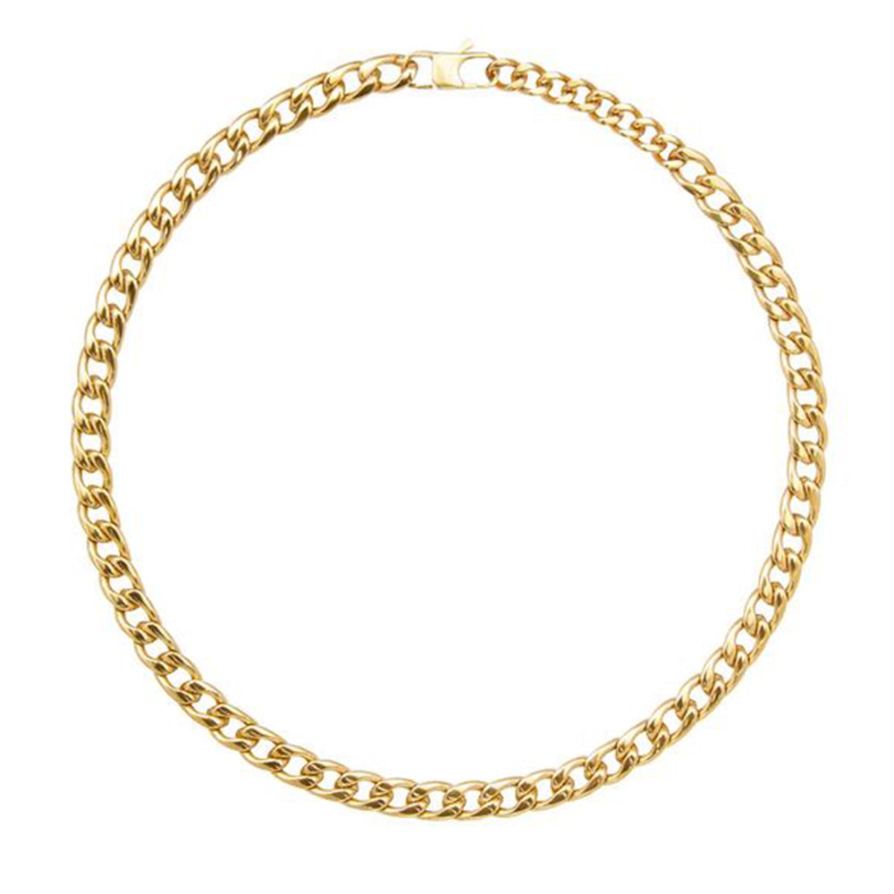 Collana Uomo Acciaio Block Chain Gold Breil
