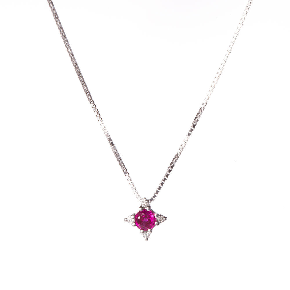 Collana con Rubino e Diamanti Davite & Delucchi