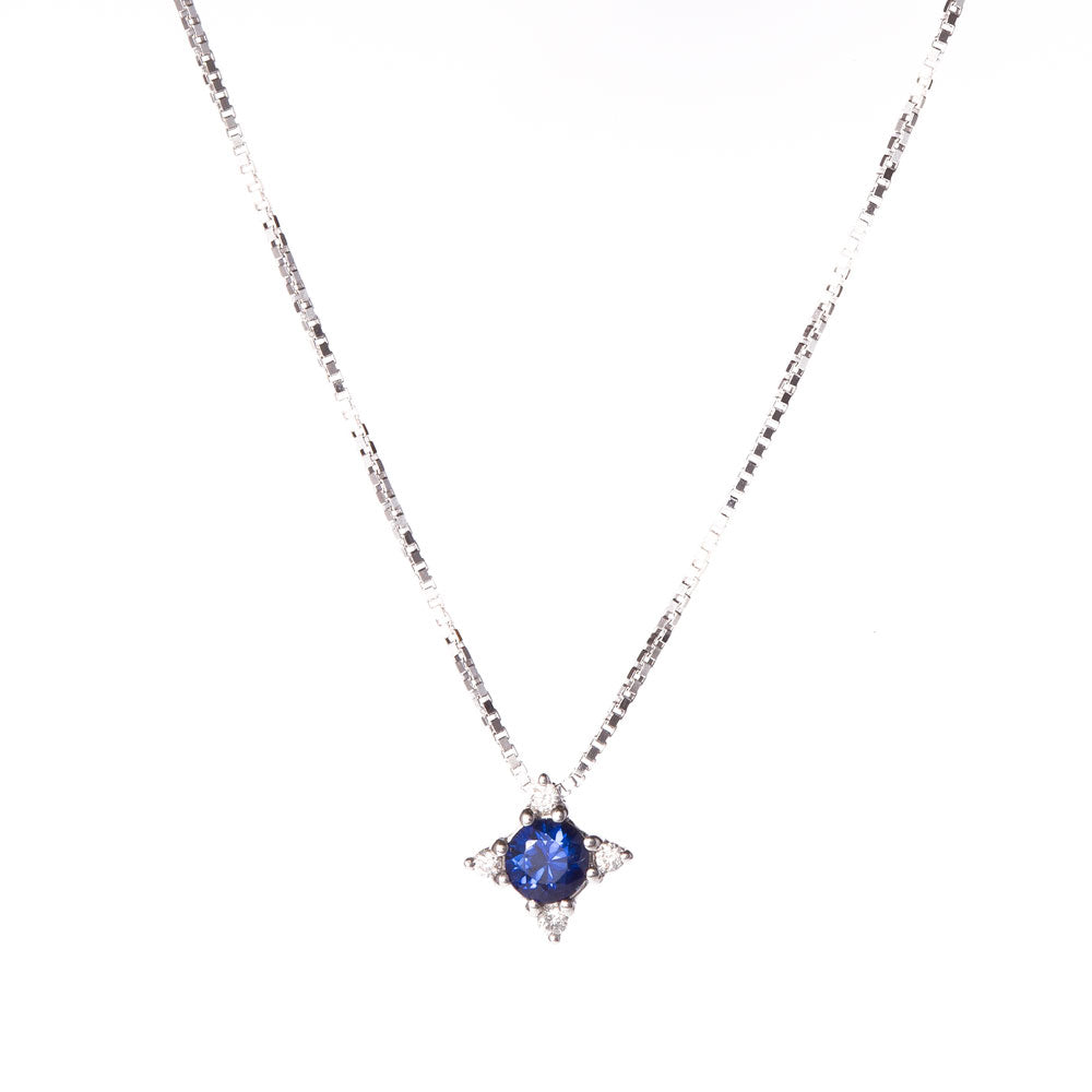 Collana con Zaffiro e Diamanti Davite & Delucchi