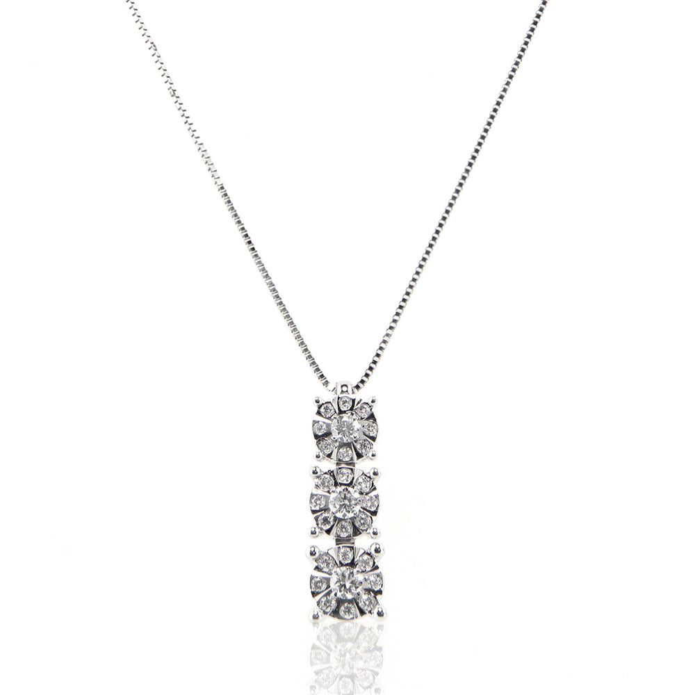 Collana in Oro Bianco con Diamanti Davite & Delucchi