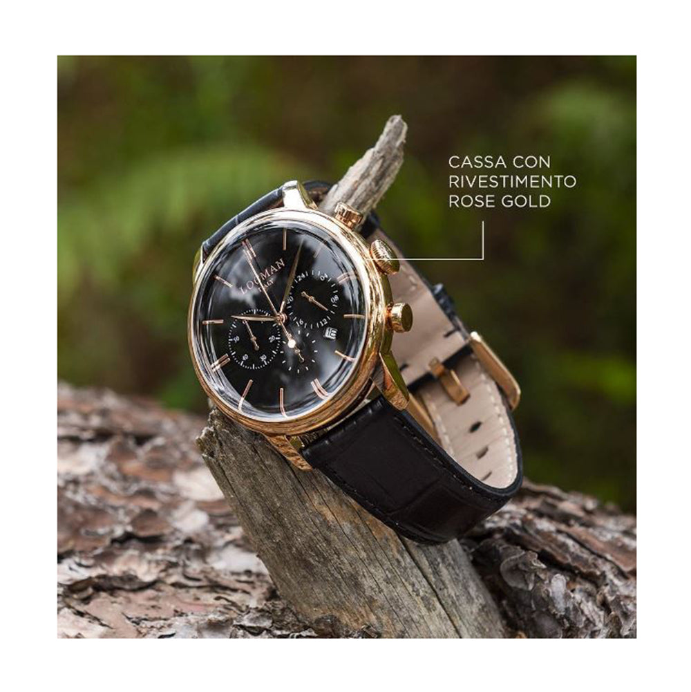 Cronografo Uomo 1960 Dolce Vita Ref. 254 0254R01R-RRBKRGPK - Locman