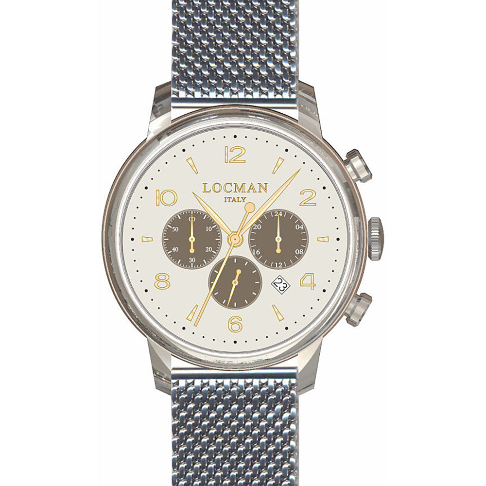 Cronografo Uomo 1960 in Acciaio Locman