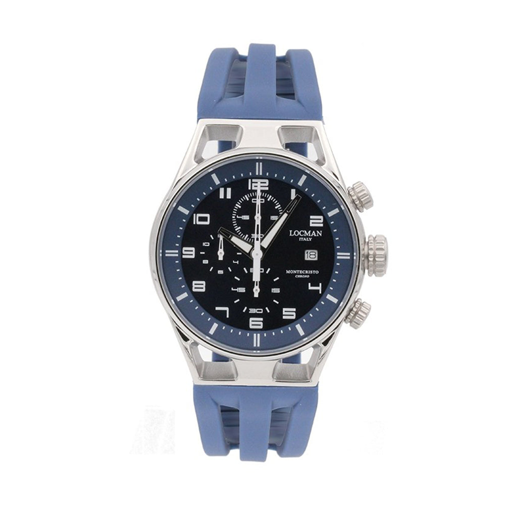 Cronografo Uomo Montecristo Chrono 41 mm Blu Locman