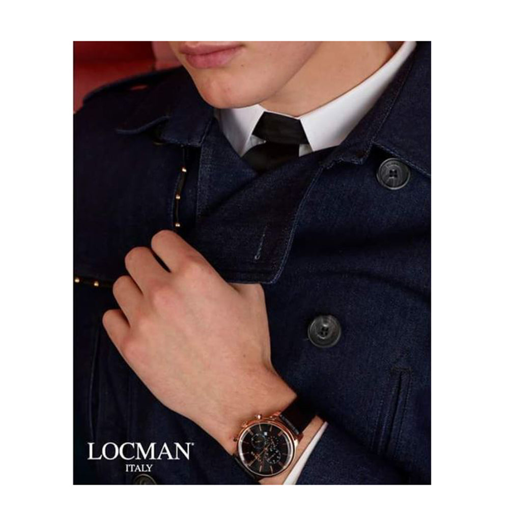 Cronografo Uomo 1960 Dolce Vita Ref. 254 0254R01R-RRBKRGPK - Locman
