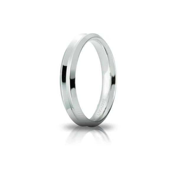 Fede Corona in Oro Bianco - Unoaerre
