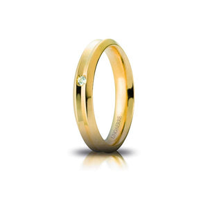 Fede Corona in Oro Giallo con Diamante - Unoaerre