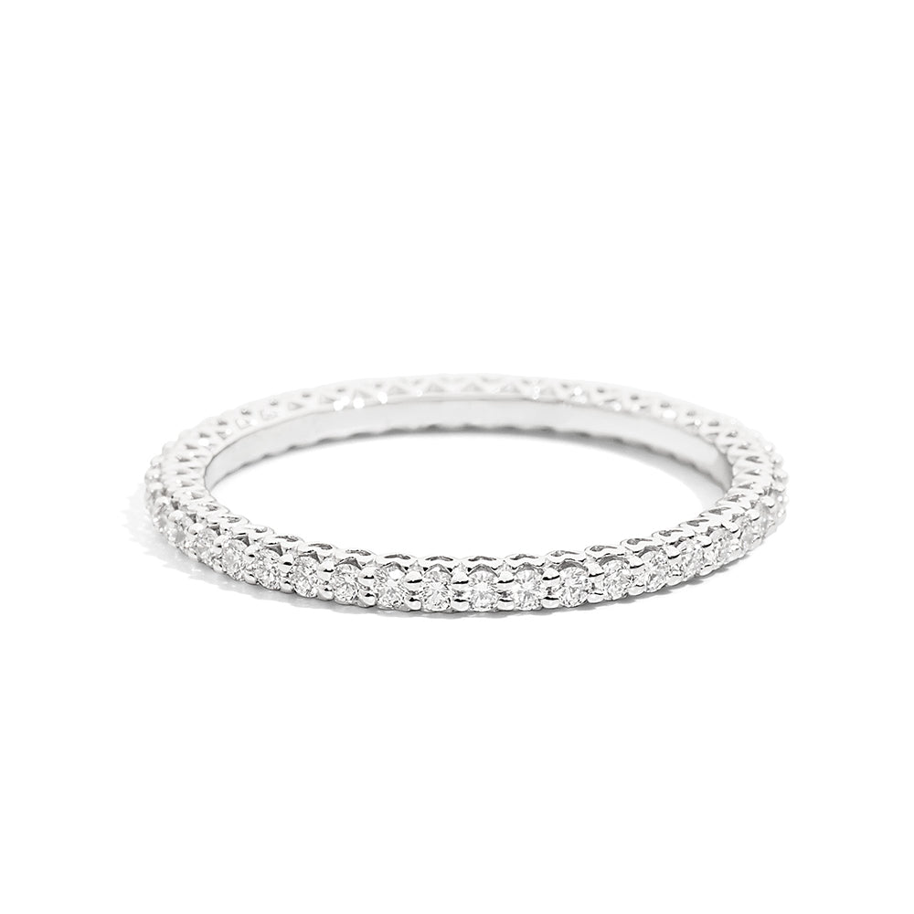 Fedina Girodito Oro Bianco con Diamanti Anniversary Recarlo