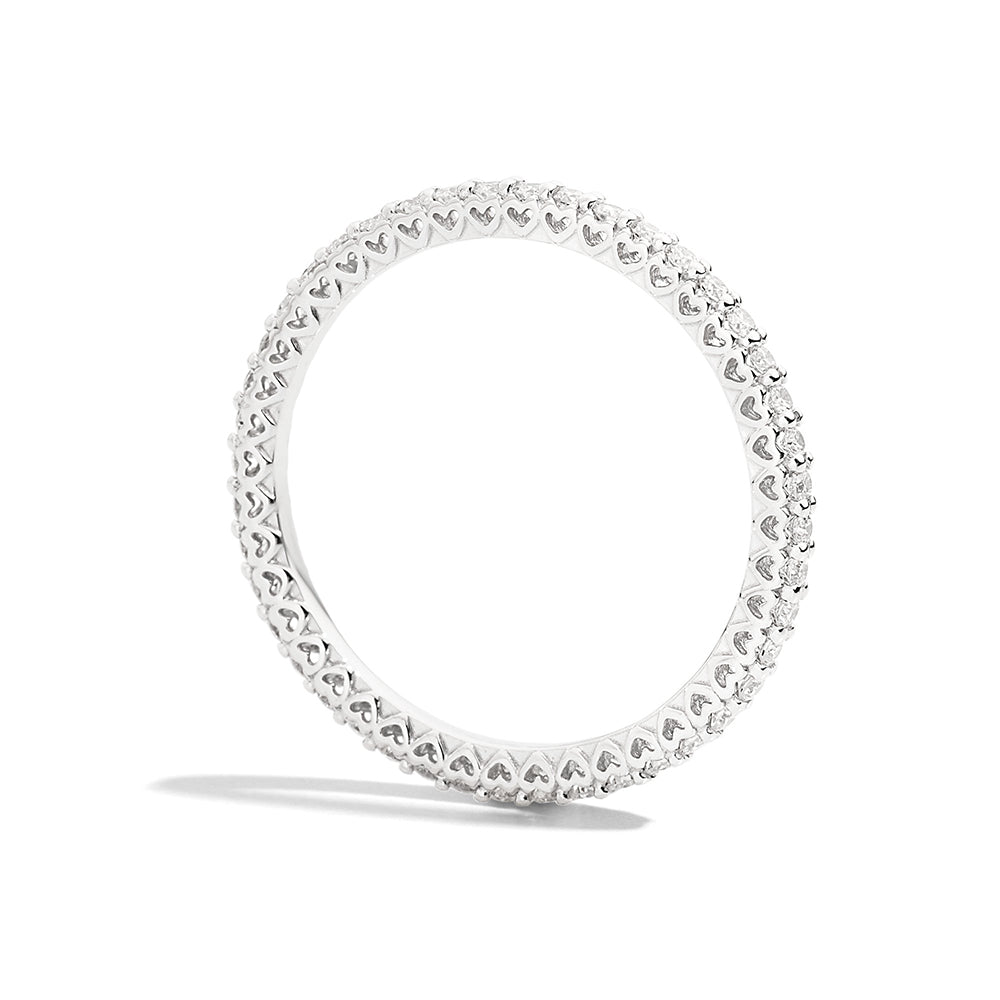 Fedina Girodito Oro Bianco con Diamanti Anniversary Recarlo