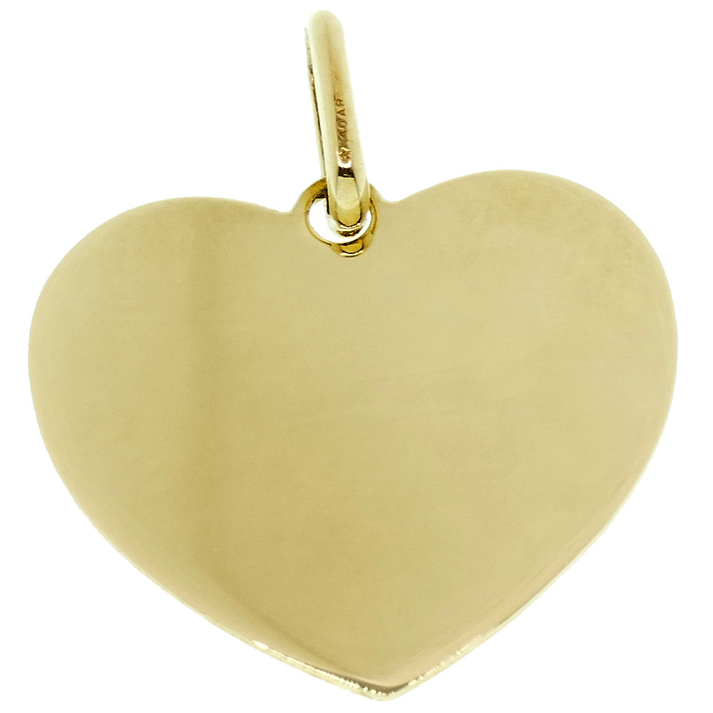 Medaglia Cuore in Oro Giallo