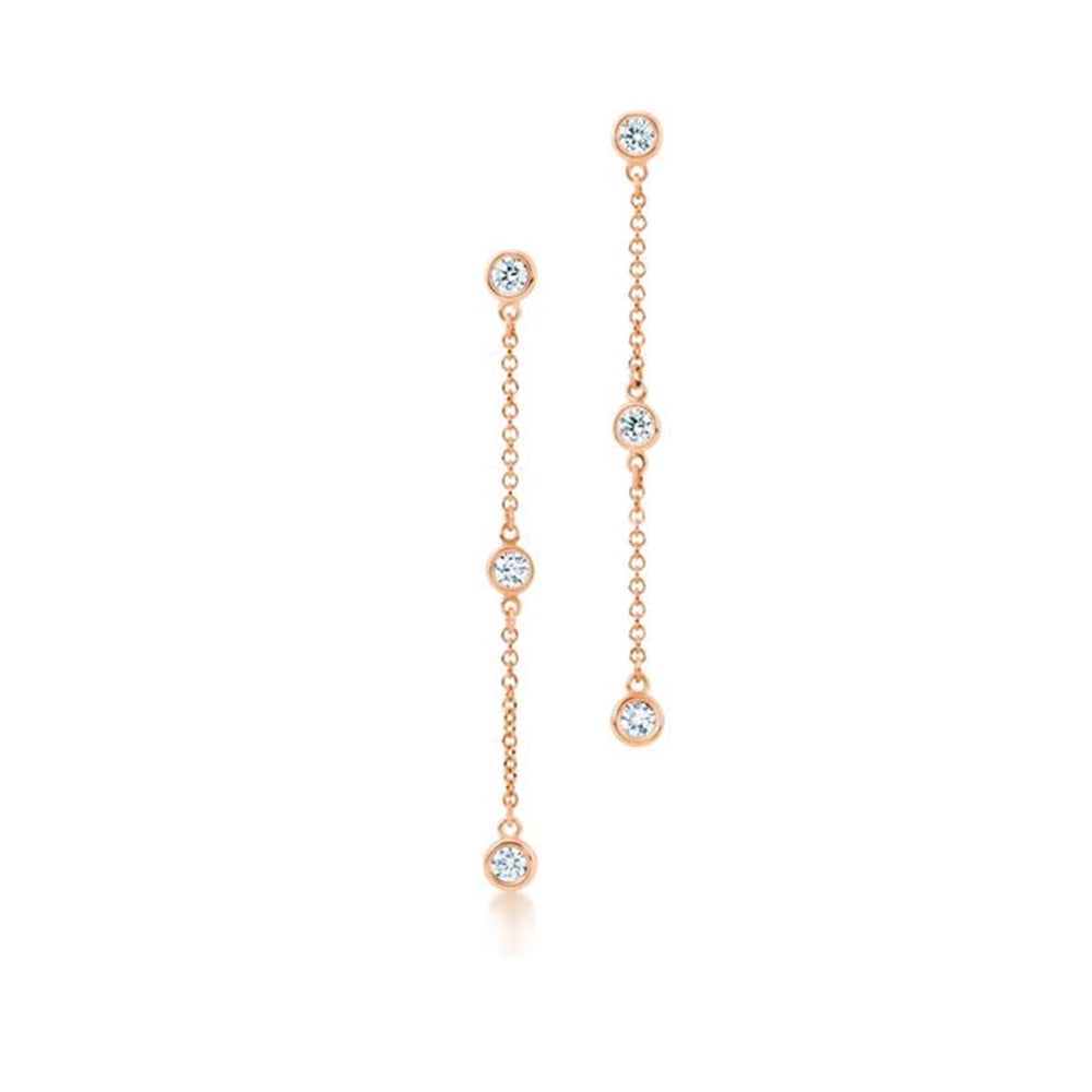 Orecchini Donna Acciaio Rose con Cristalli Bianchi Liu Jo Luxury