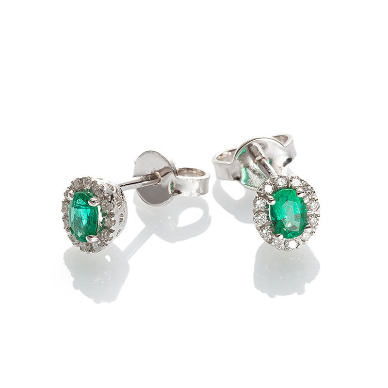 Orecchini Fantasia con Smeraldo Verde BB008410 SM - Davite & Delucchi