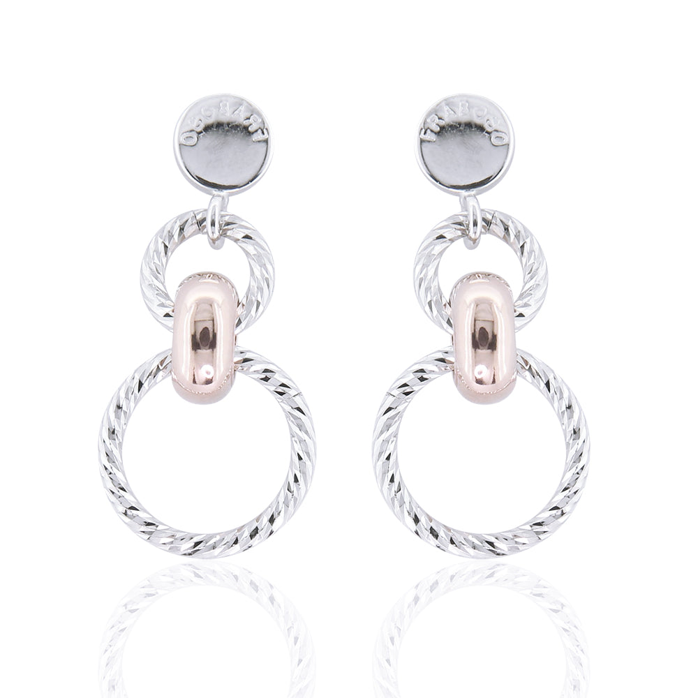 Orecchini in Argento 2 Colori Diamantato Fraboso
