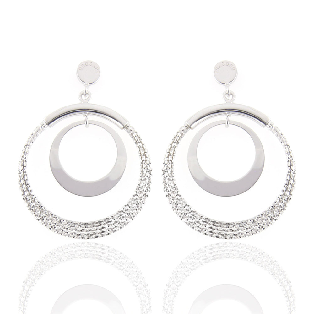Orecchini in Argento Diamantati Fraboso