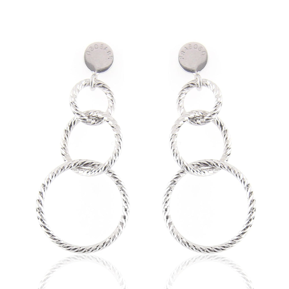 Orecchini in Argento Diamantati Fraboso