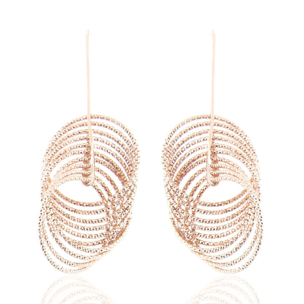 DESIGN - Orecchini A Cerchio Da 9mm In Argento Sterling Placcato Oro 14k DESIGN - Orecchini A Cerchio Da 9mm In Argento Sterling Placcato Oro 14k