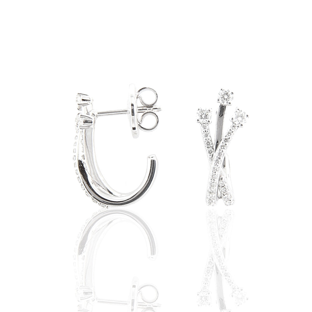 Orecchini in Oro Bianco con Diamanti Davite & Delucchi