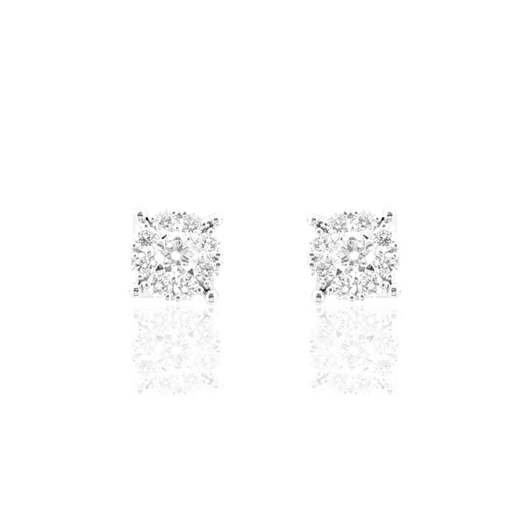 Orecchini in Oro Bianco con Diamanti Davite & Delucchi