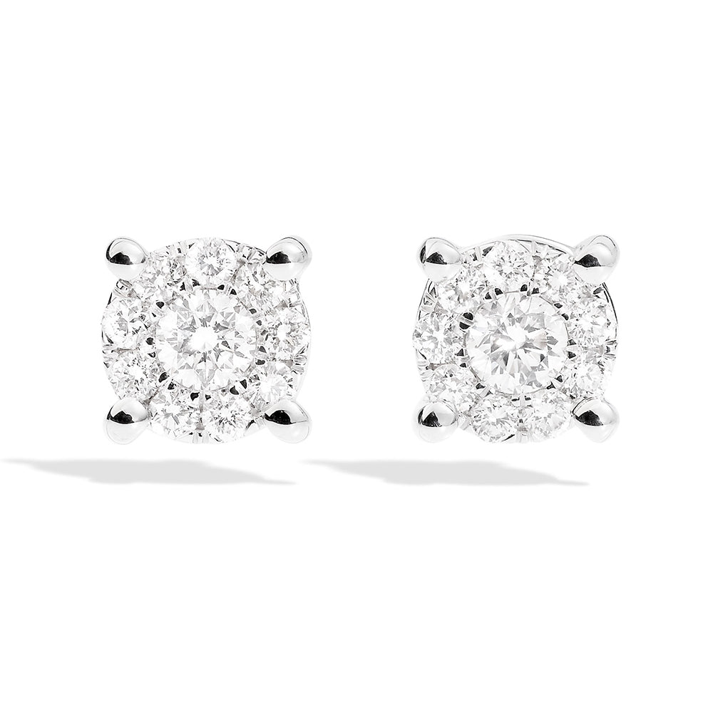 Orecchini punto luce Recarlo Nodo D' Amore con Diamanti XD989/060