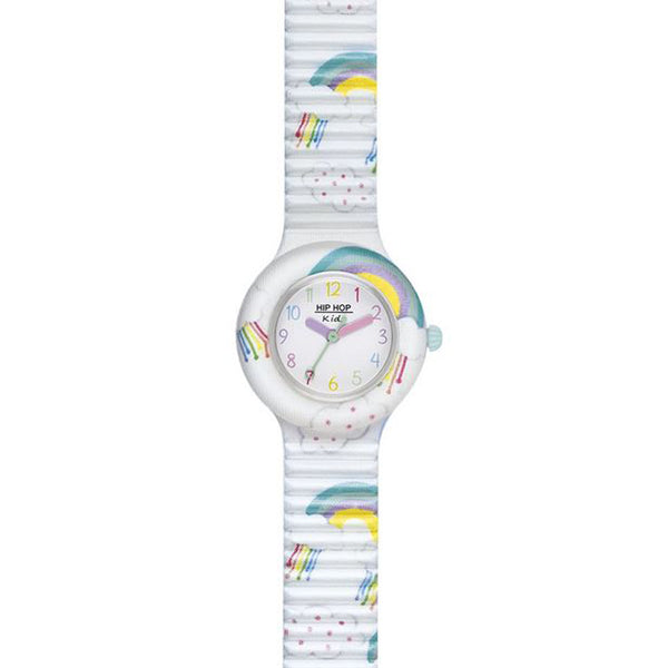 Orologio Hip Hop Per Bambina – Movimento Quarzo, Resistente 50 M, Cinturino In Silicone E Tessuto Regolabile, Cassa In Policarbonato 28 Mm – Regalo Kids