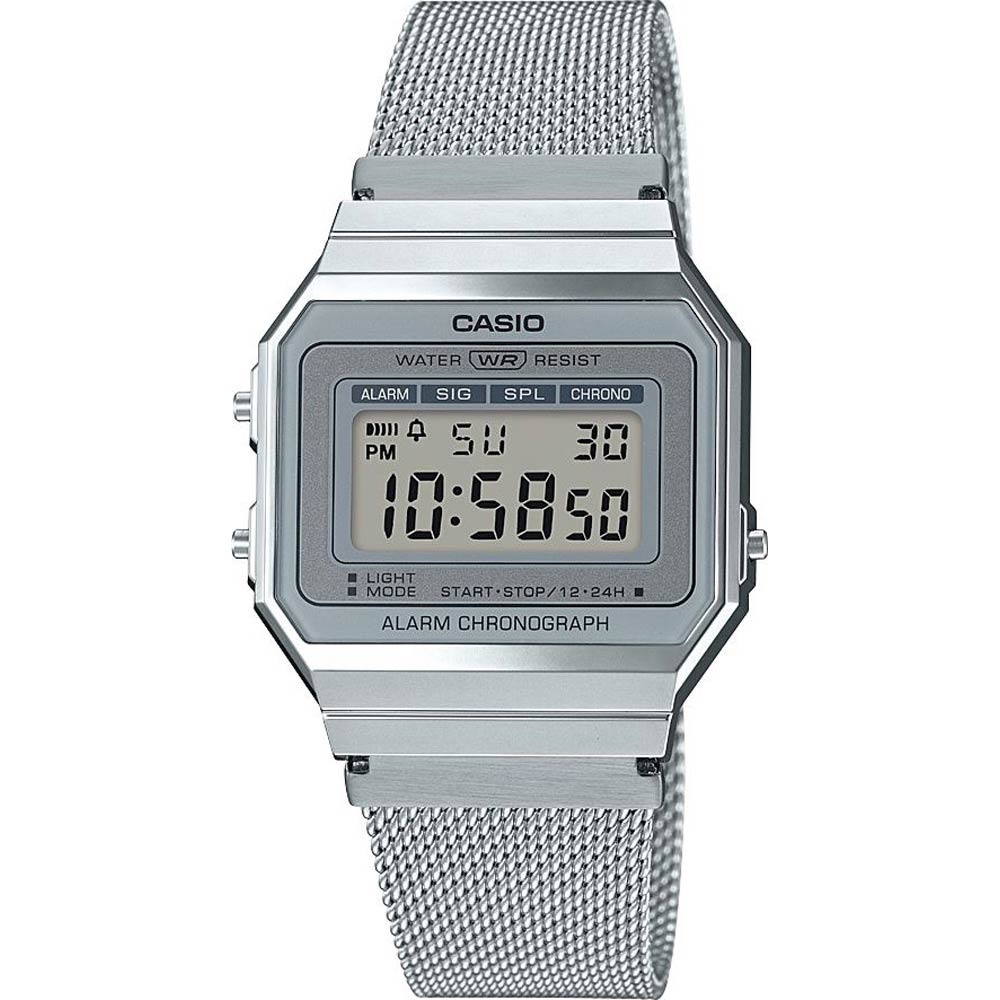 Orologio Digitale Unisex Classic Edgy Grigio Casio