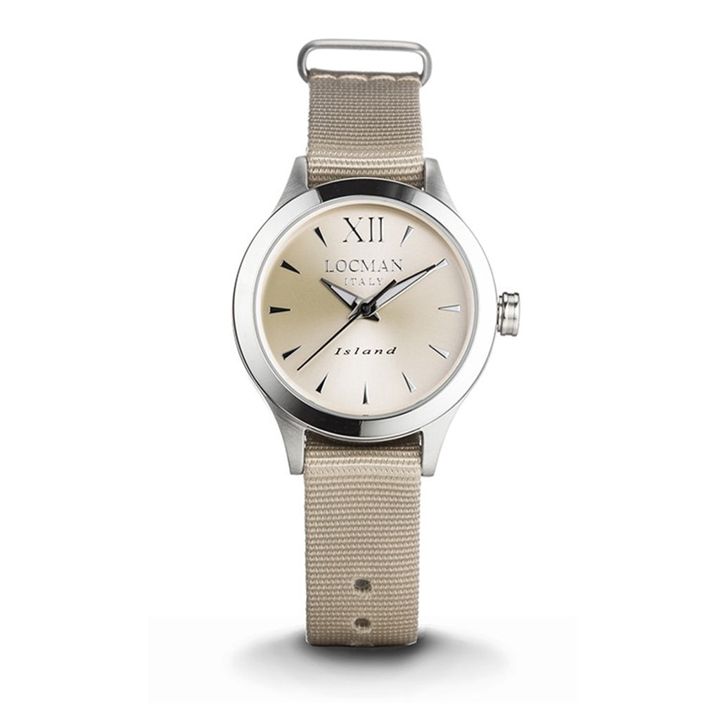 Orologio Donna Island Acciaio Marrone Madreperla Locman