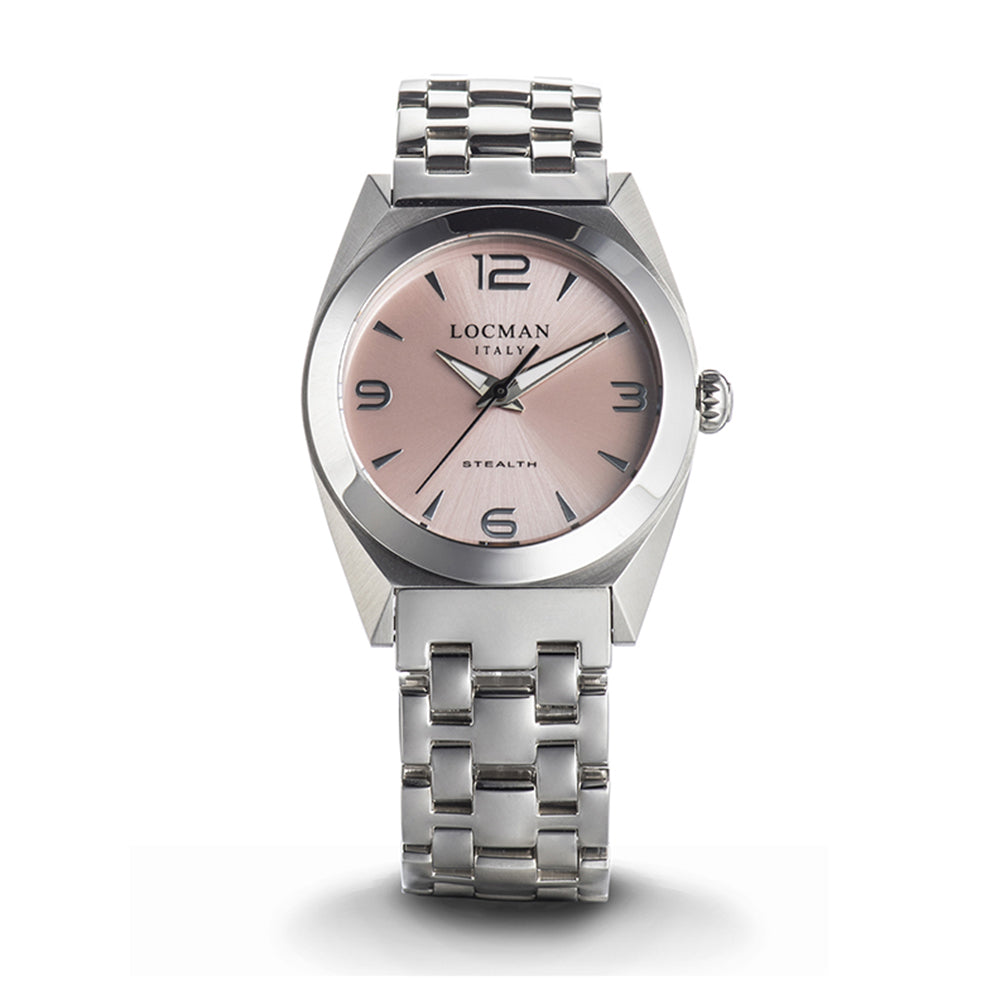 Orologio Donna Nuovo Stealth Acciaio e Titanio Rosa Locman