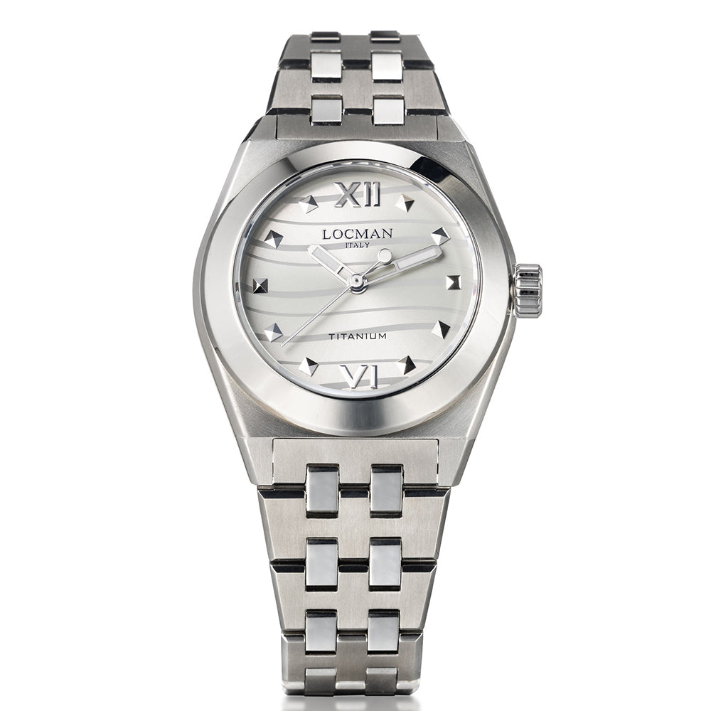 Orologio Donna Nuovo Stealth Titanio Argento Locman