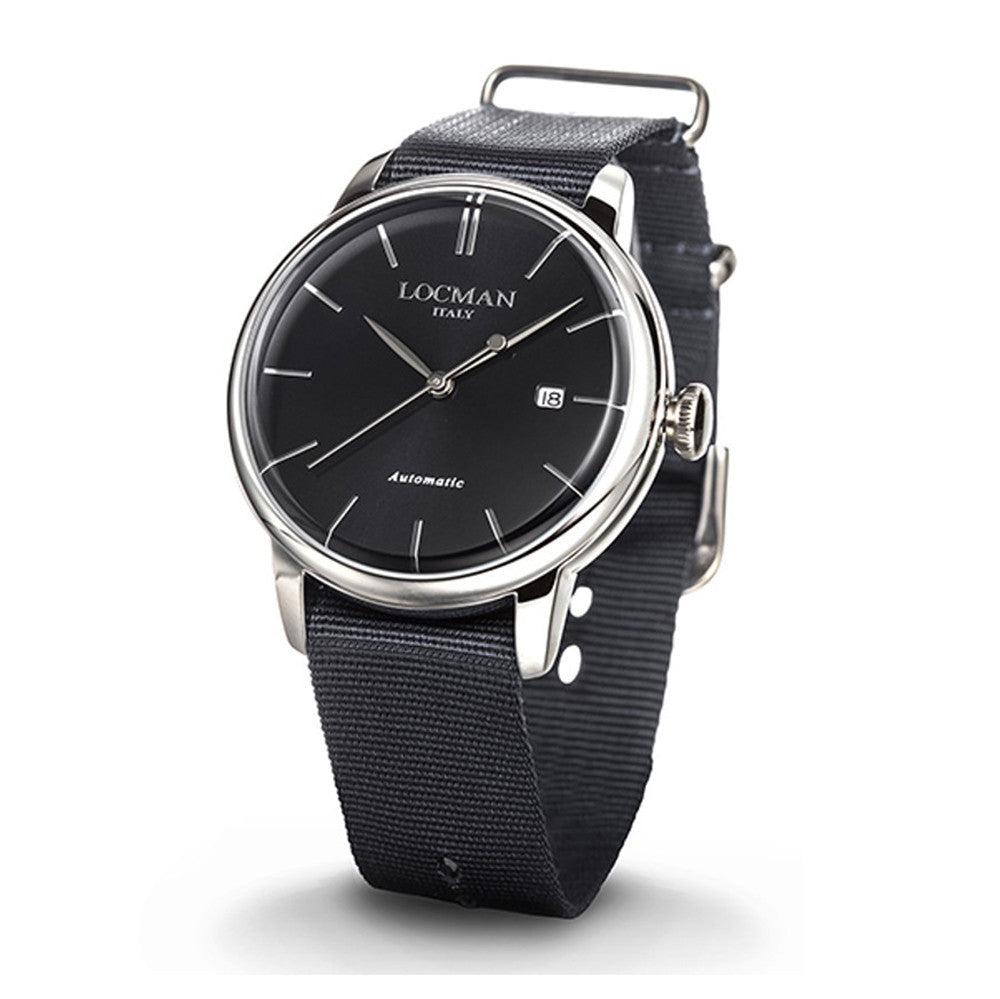 Orologio Uomo 1960 Ref. 255 0255A01A-00BKNKNK - Locman