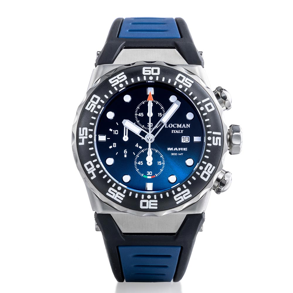 Orologio Uomo Automatico Nuovo Mare Blu Locman