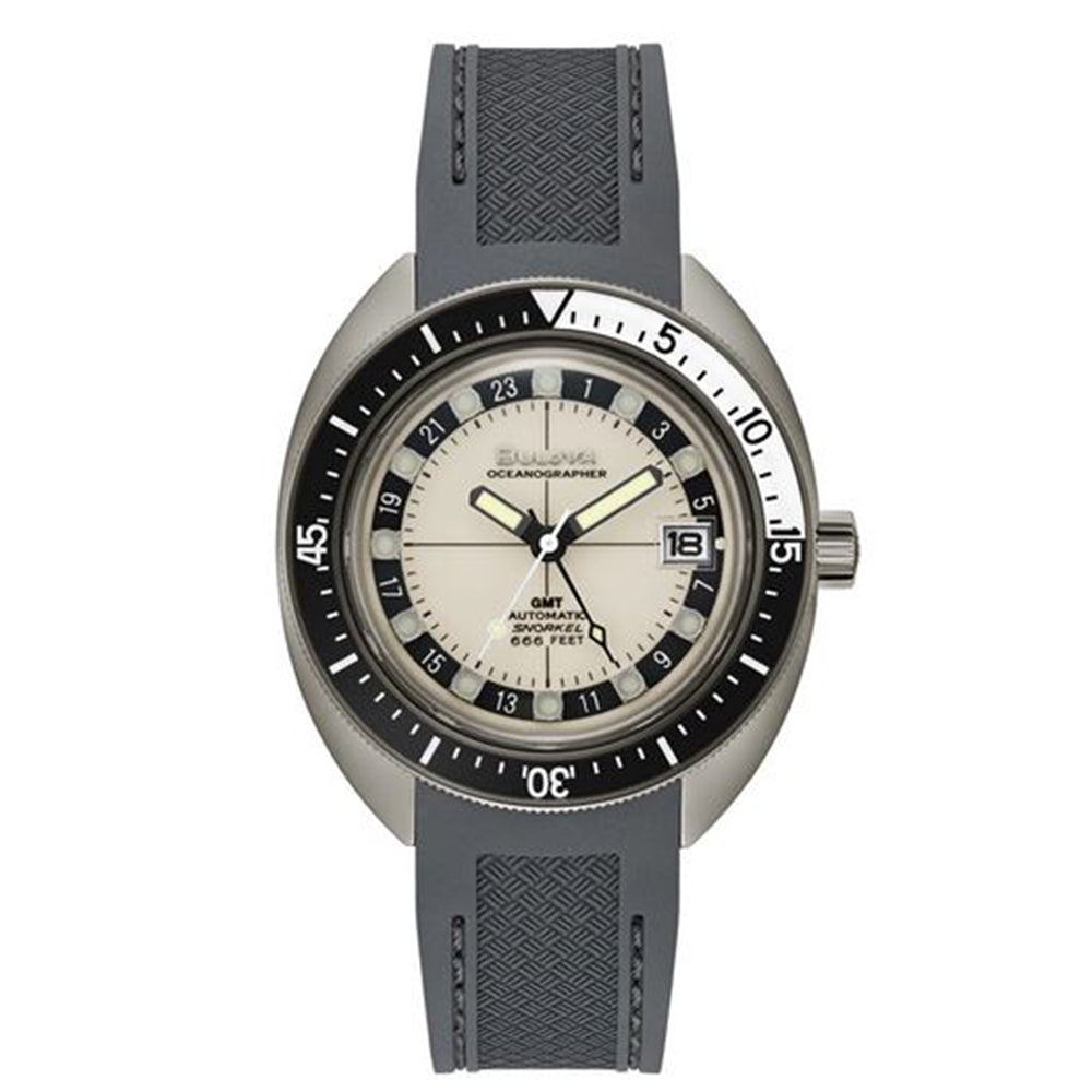 Orologio Uomo Automatico Oceanographer GMT Beige Bulova