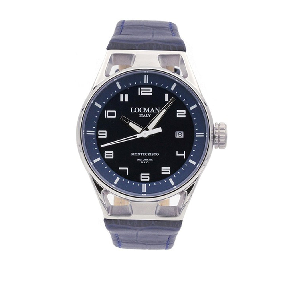 Orologio Uomo Montecristo Automatico Pelle Blu Locman