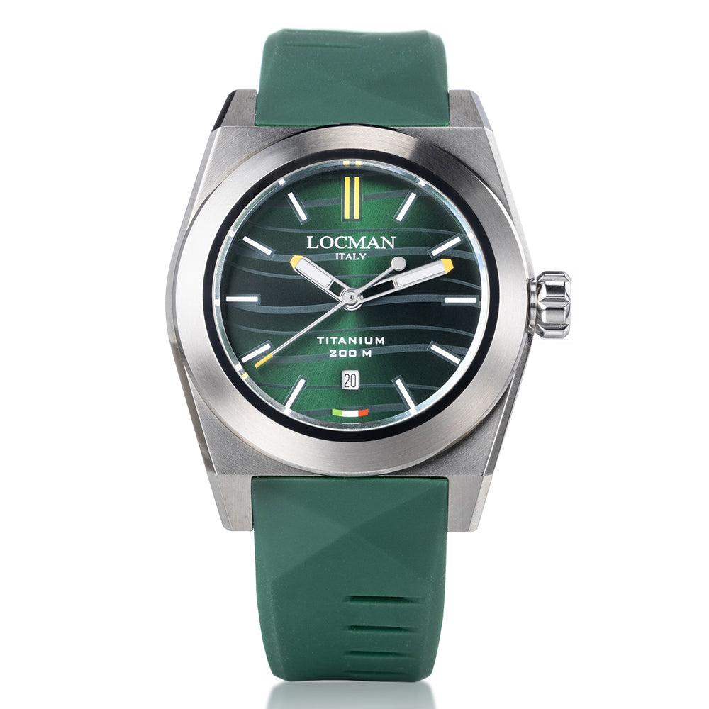 Orologio Uomo Nuovo Stealth Titanio Verde Locman