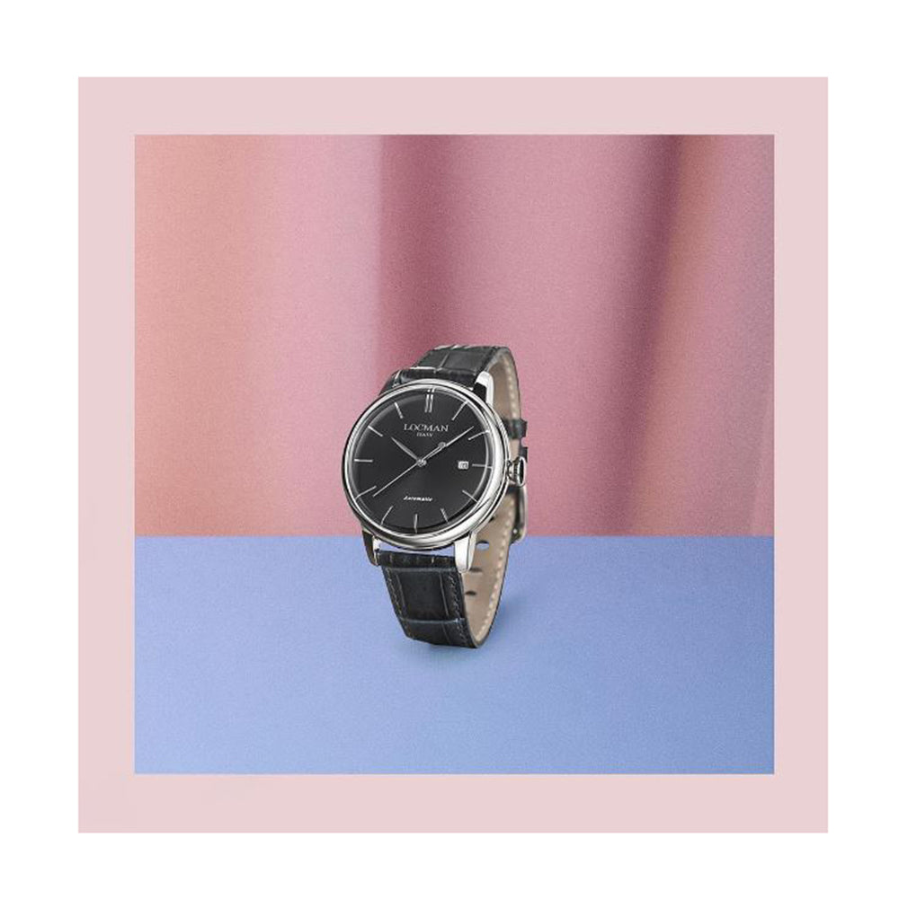 Orologio Uomo 1960 Ref. 255 0255A01A-00BKNKPK - Locman