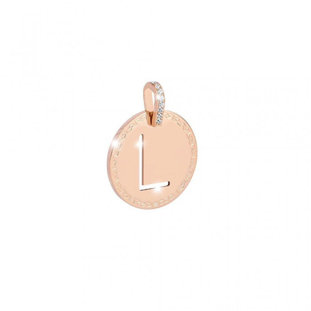 Pendente Lettera L Myworld Charm con Cristalli Rebecca Gioielli