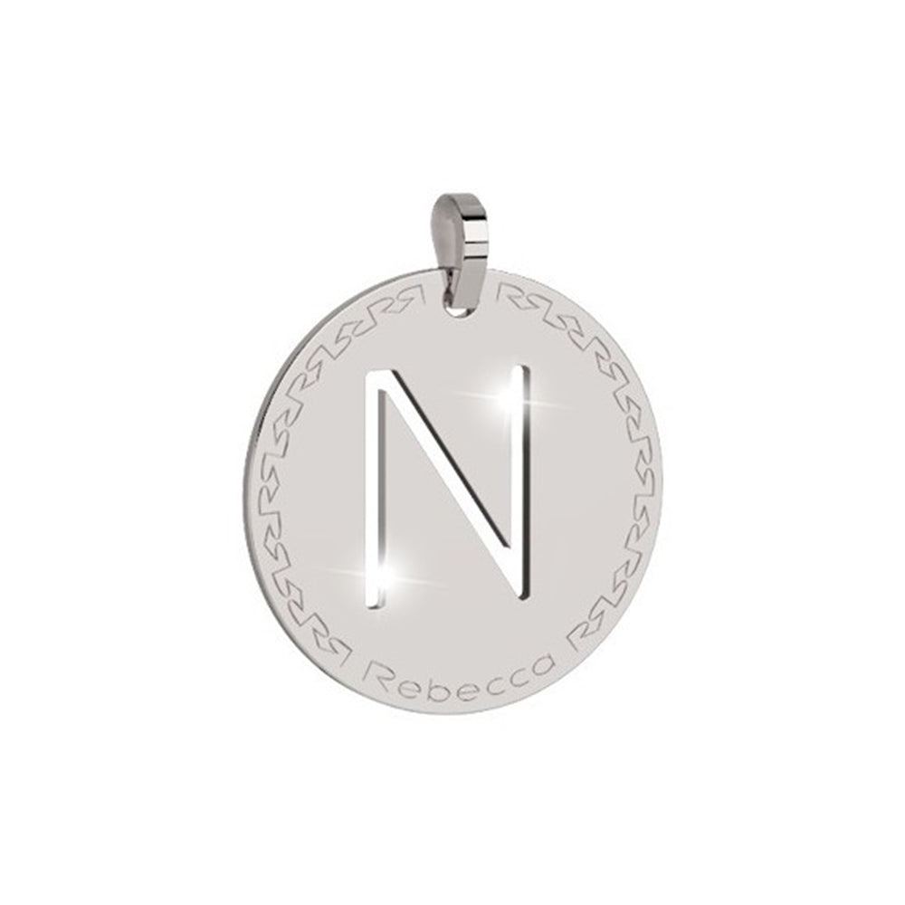 Pendente in Bronzo Lettera N Myworld Charm Rebecca Gioielli
