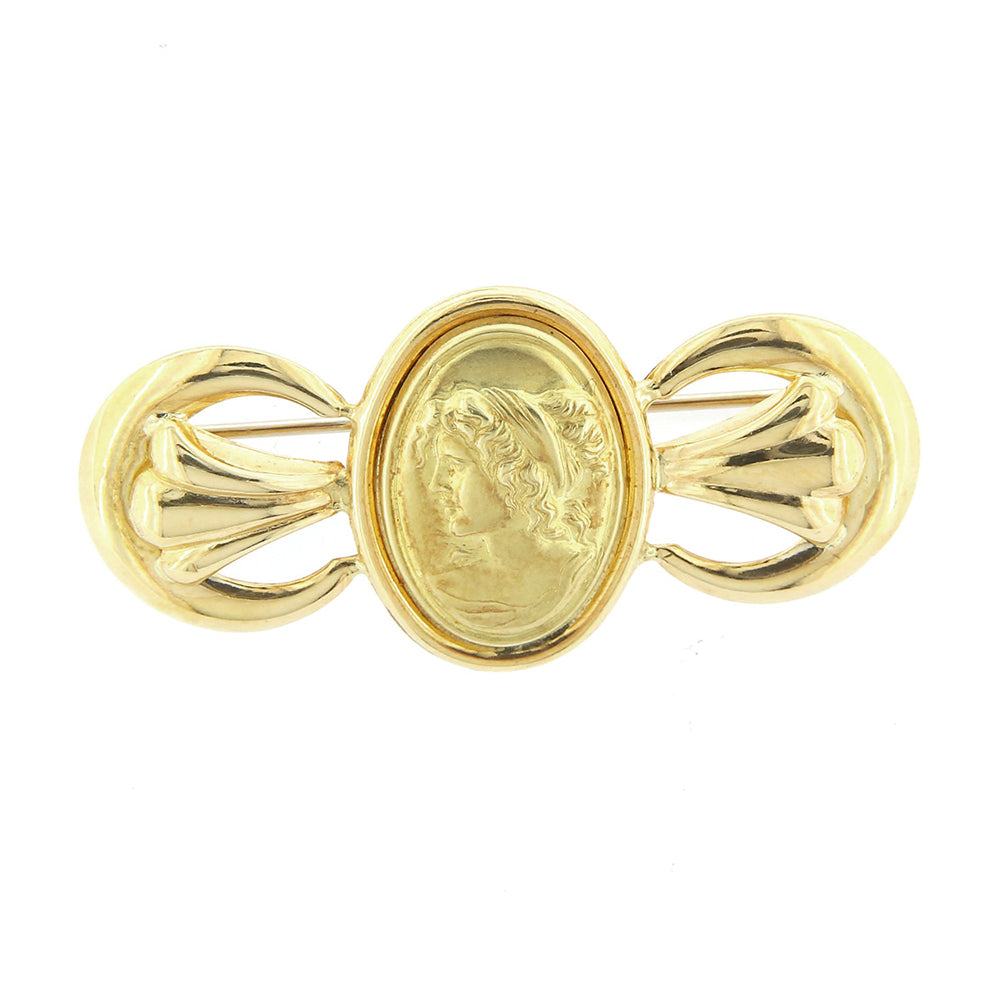 Spilla Donna Cammeo in Oro Giallo