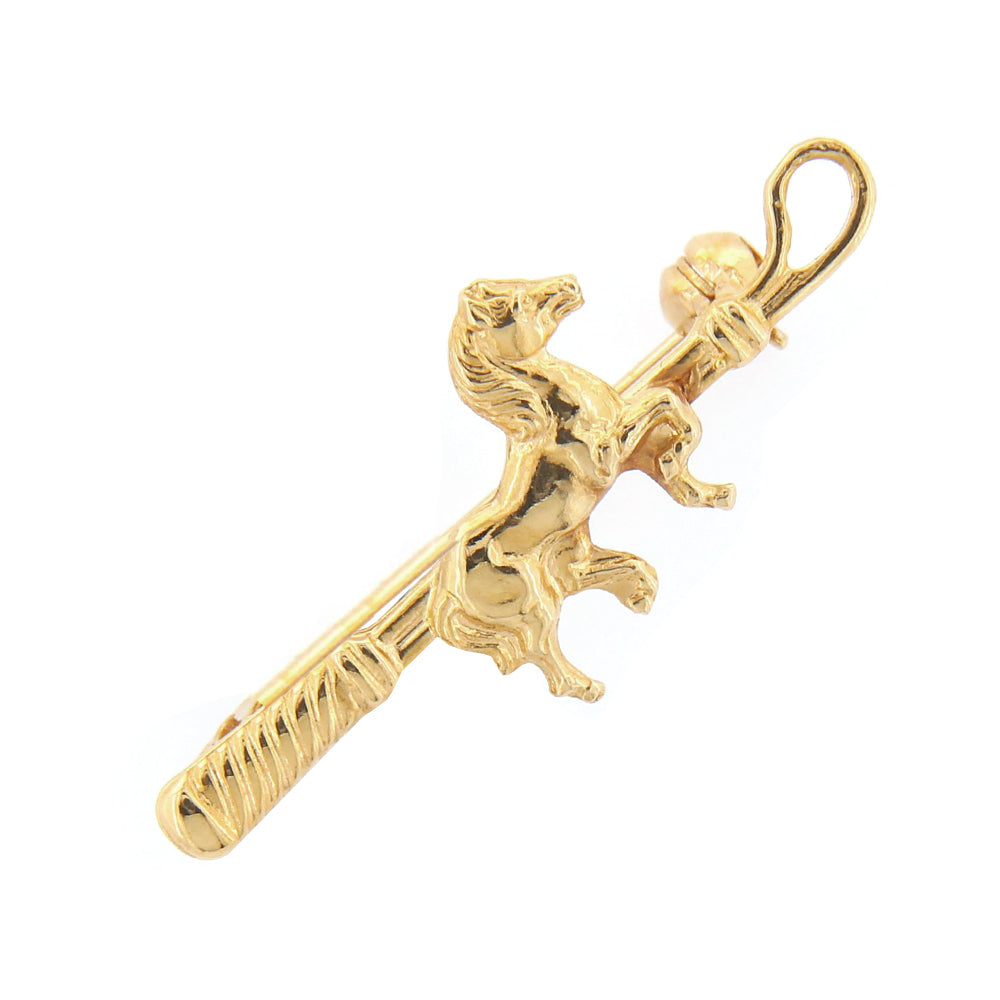 Spilla Unisex Cavallo in Oro Giallo