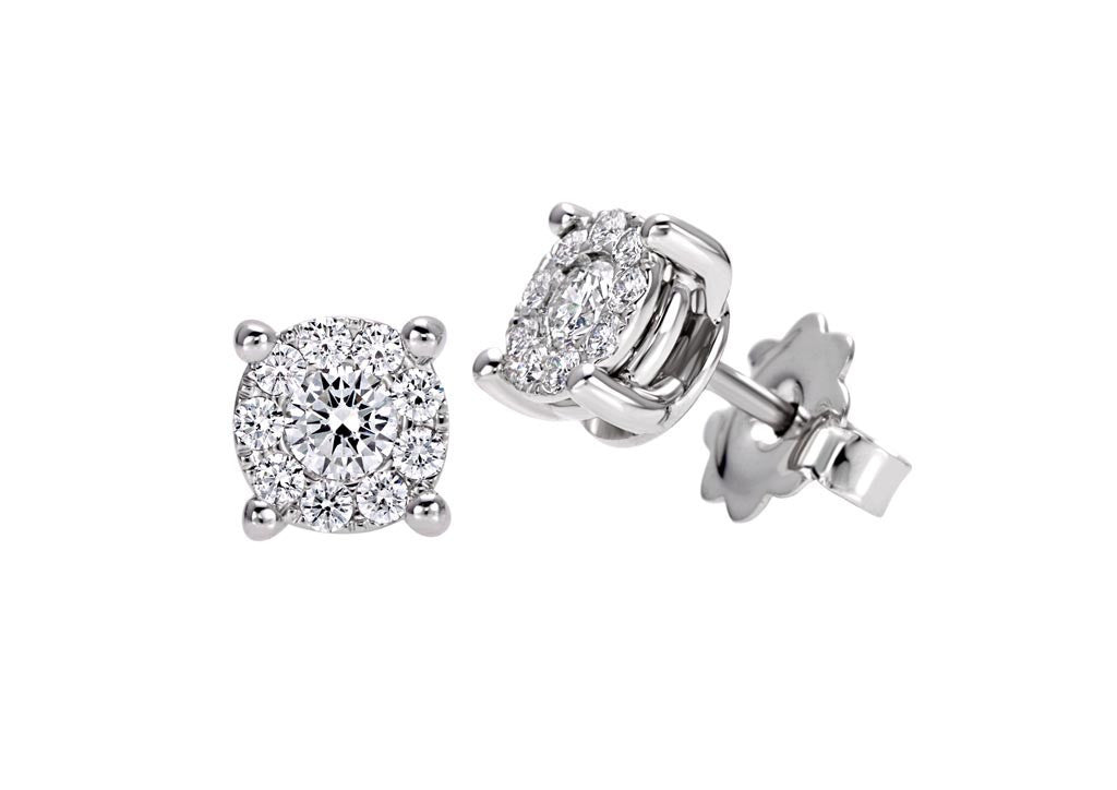 Orecchini punto luce Recarlo Nodo D' Amore con Diamanti X989/060D