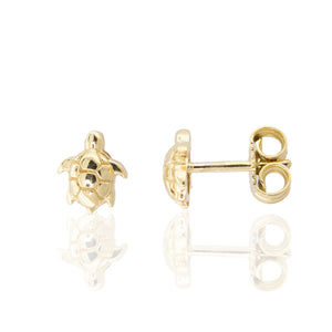 Delicati orecchini a forma di tartaruga: argento sterling, oro, placcato oro rosa - Italia Delicati orecchini a forma di tartaruga: argento sterling, oro, placcato oro rosa - Italia