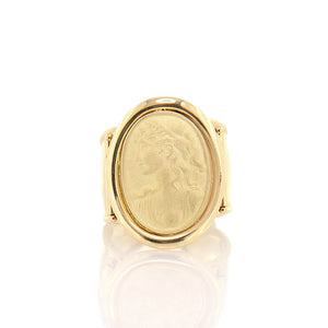 Anello Donna Cameo in Oro Giallo