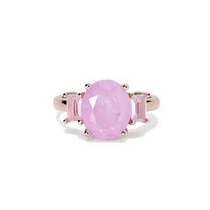 Anello Donna in Argento fusion stone rosa ovale Mabina Gioielli